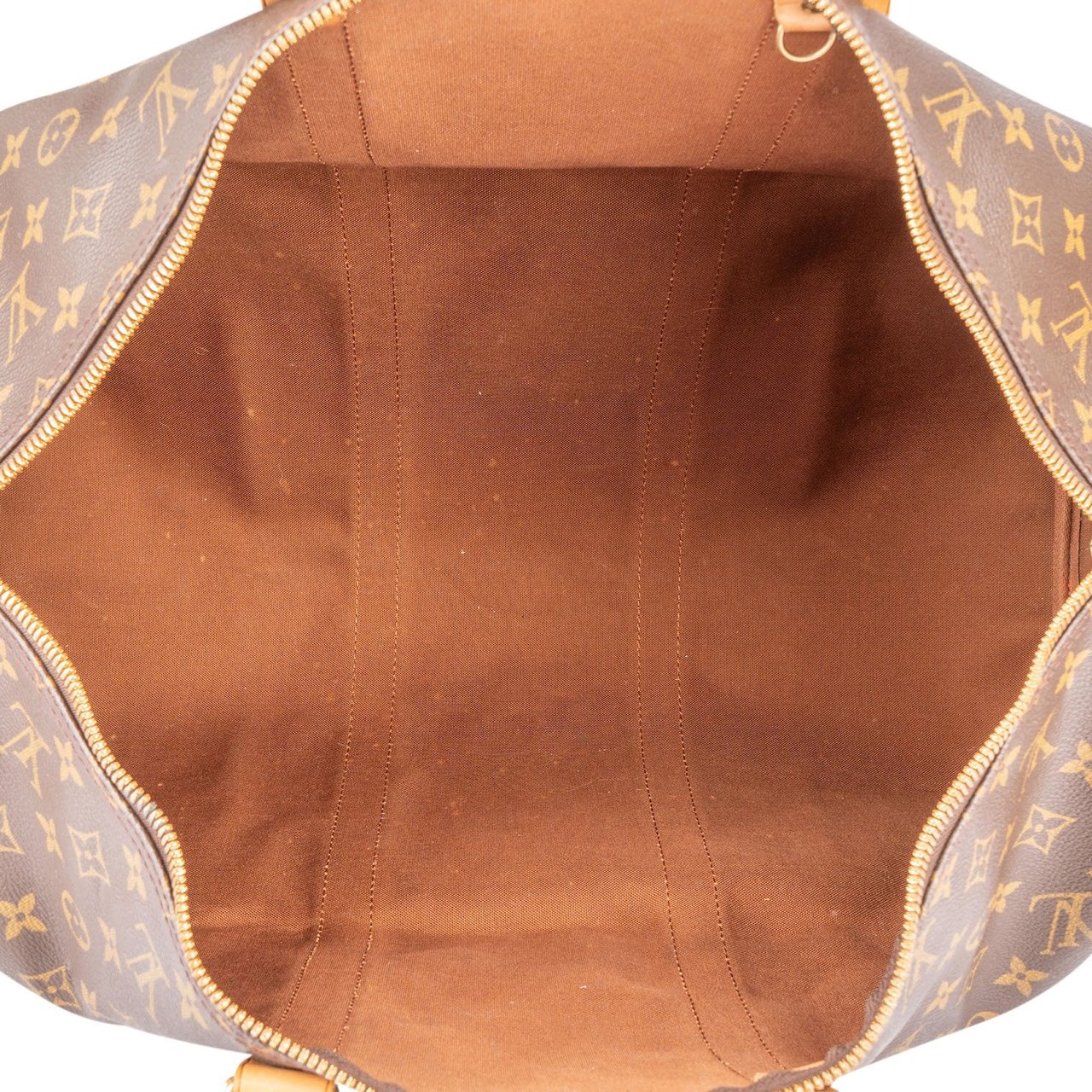 Louis Vuitton Louis Vuitton Monogram Canvas Keepall 50 Bandoulière Travel Bag Bruin