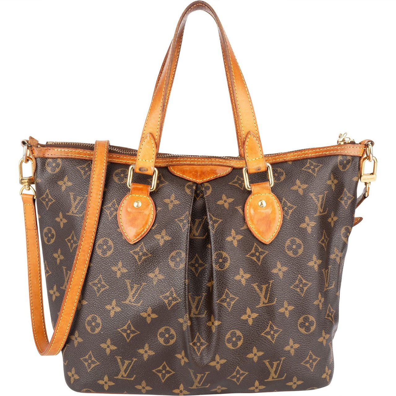 Louis Vuitton Louis Vuitton Monogram Canvas Palermo PM Handbag Bruin