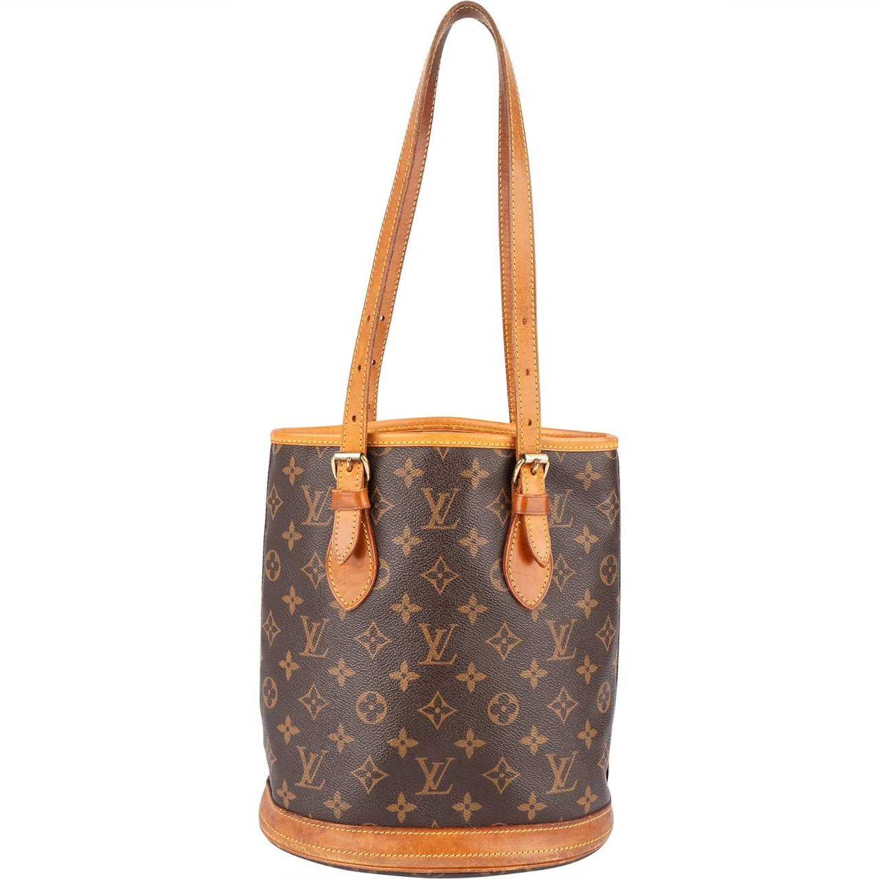 Louis Vuitton Louis Vuitton Monogram Canvas Bucket PM Shoulder Bag Bruin