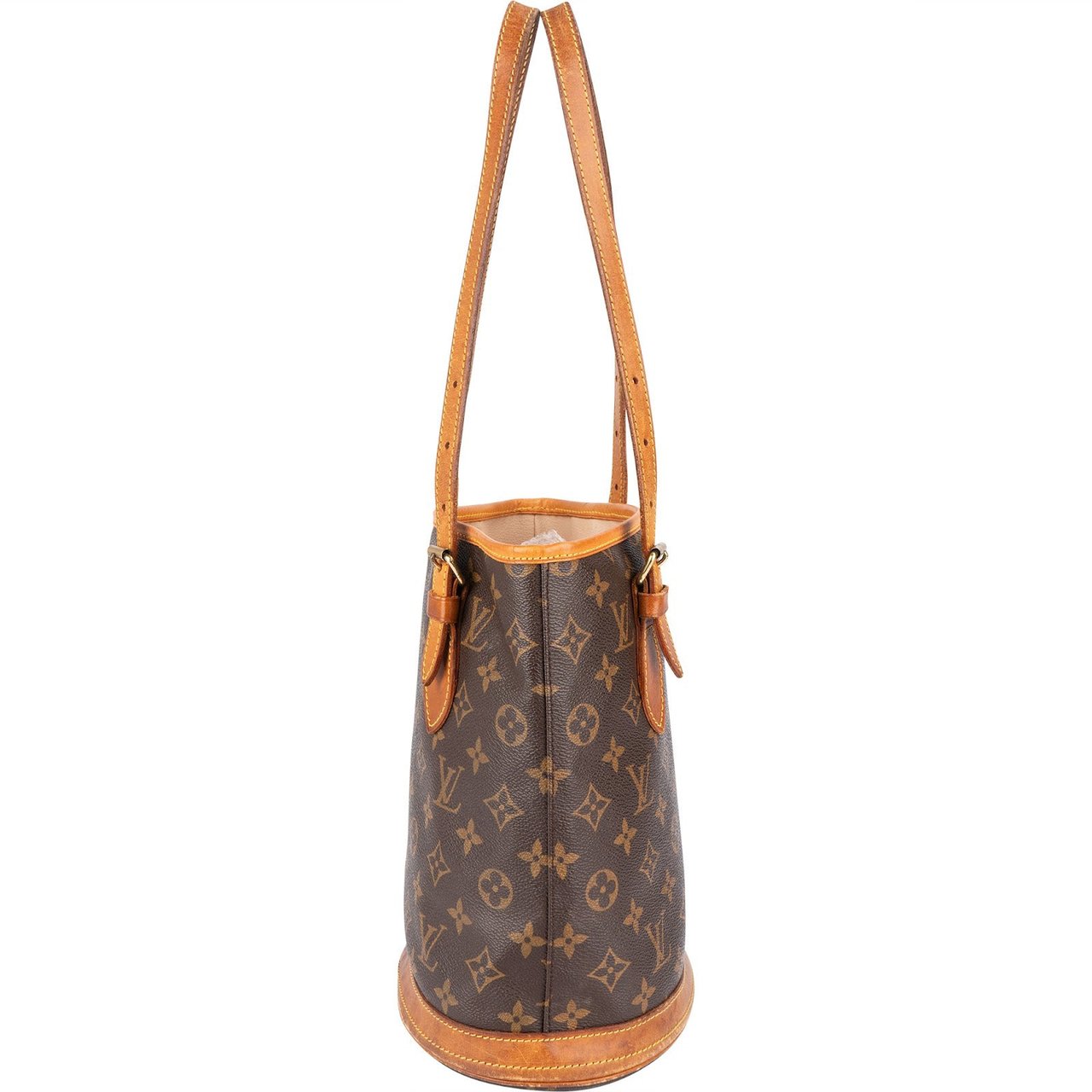 Louis Vuitton Louis Vuitton Monogram Canvas Bucket PM Shoulder Bag Bruin