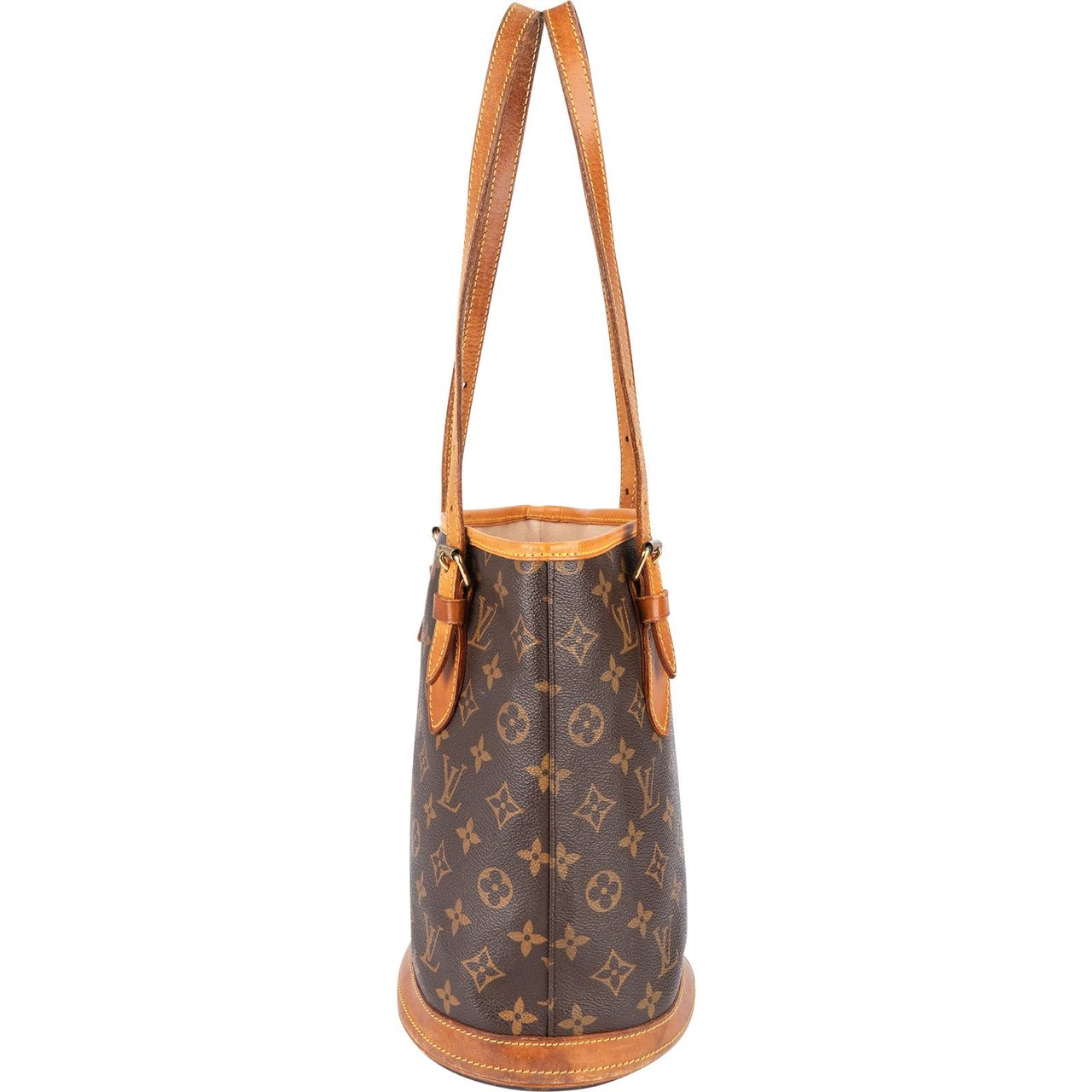 Louis Vuitton Louis Vuitton Monogram Canvas Bucket PM Shoulder Bag Bruin