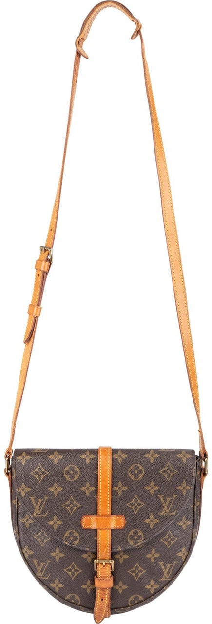 Louis Vuitton Louis Vuitton Monogram Canvas Chantilly GM Crossbody Bag Bruin