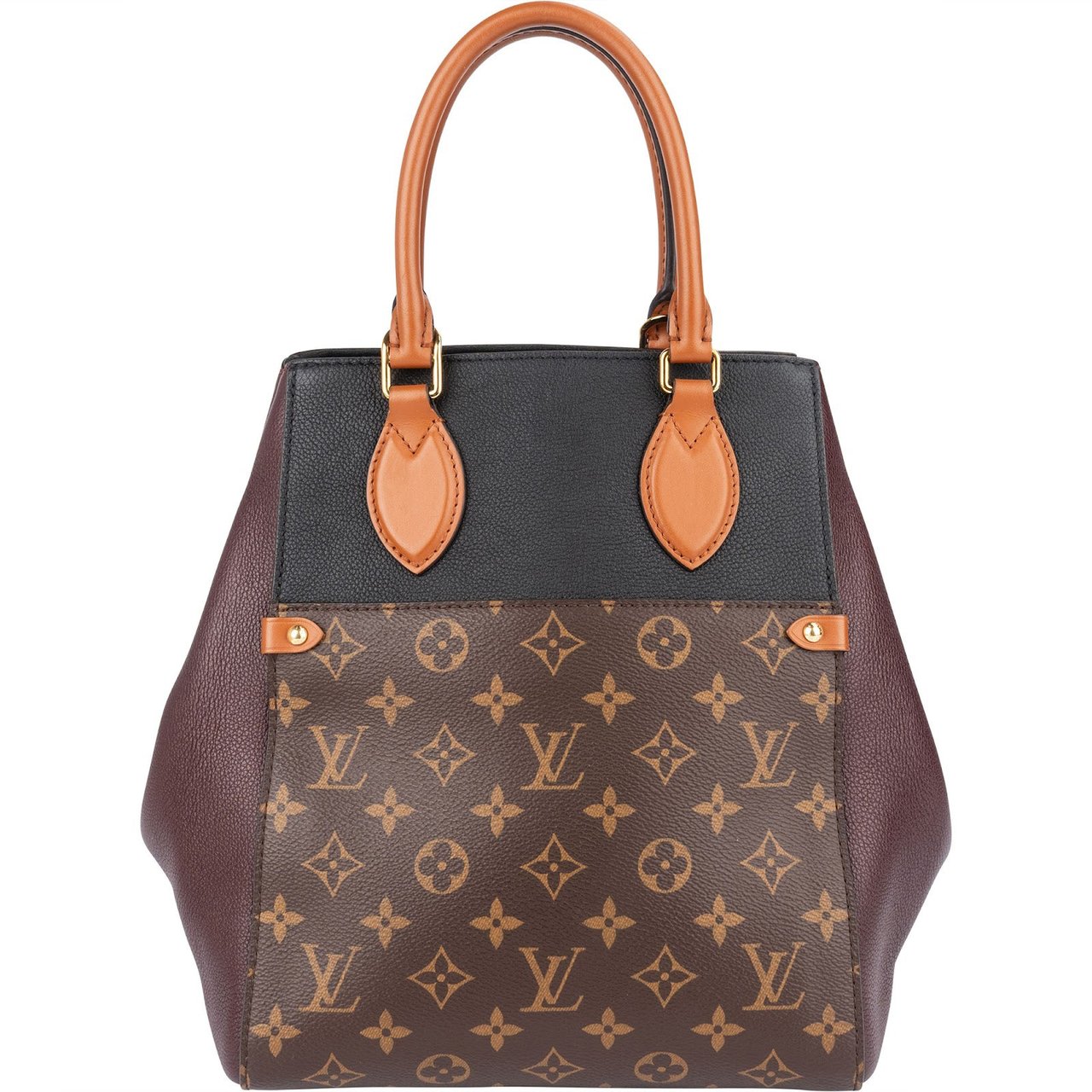 Louis Vuitton Louis Vuitton Monogram Tricolor Fold Tote MM Handbag Bruin