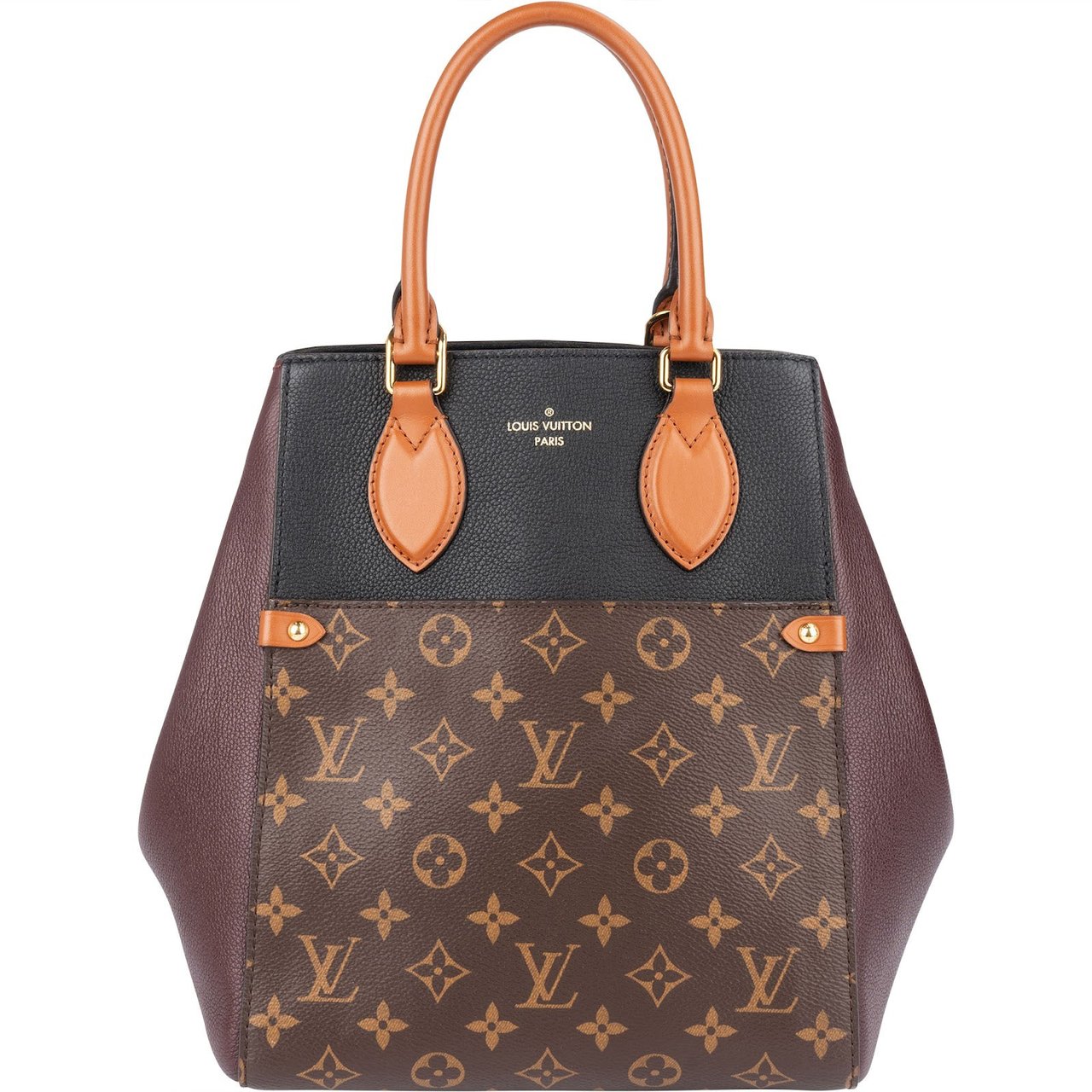 Louis Vuitton Louis Vuitton Monogram Tricolor Fold Tote MM Handbag Bruin