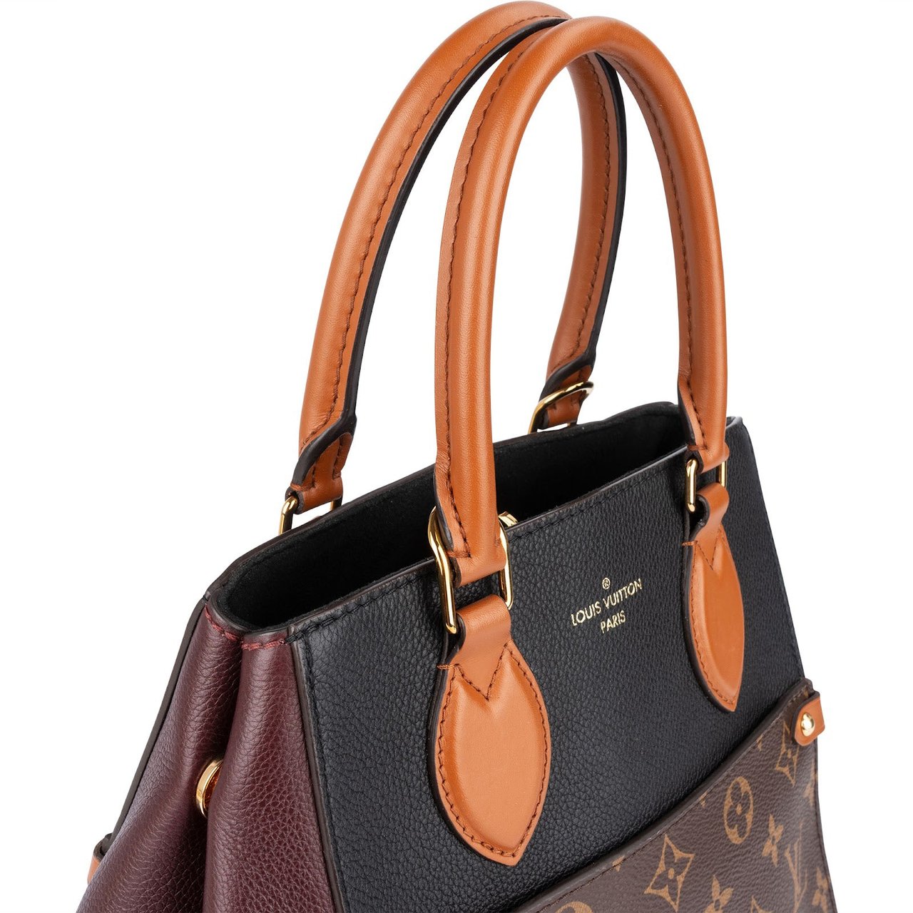 Louis Vuitton Louis Vuitton Monogram Tricolor Fold Tote MM Handbag Bruin