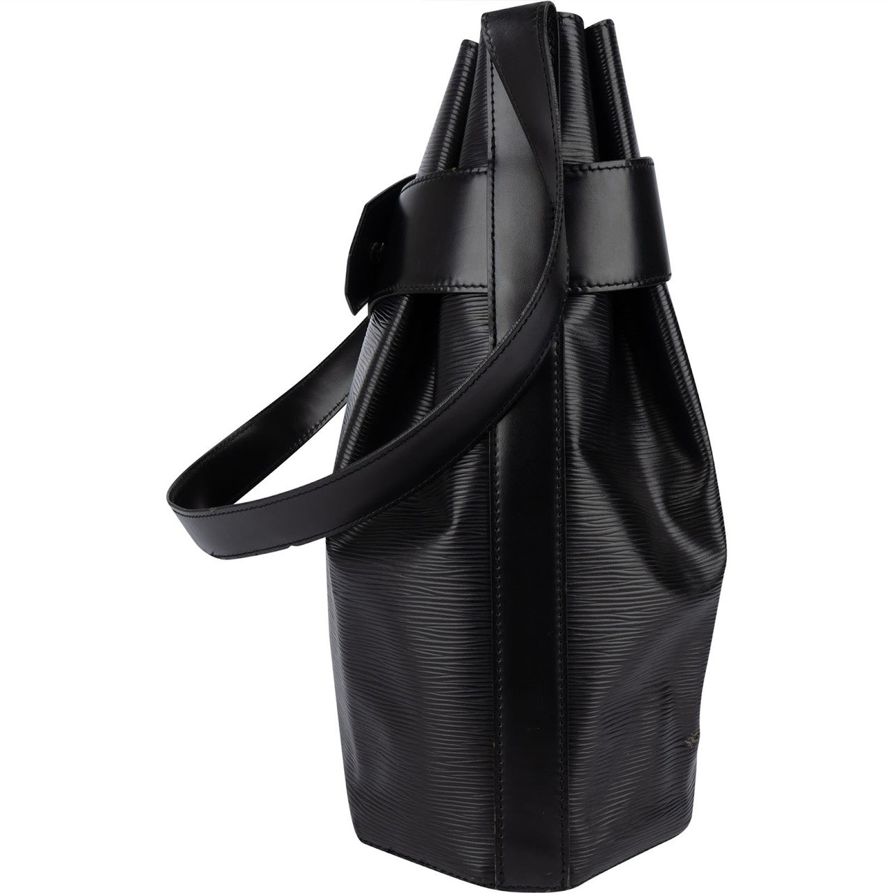 Louis Vuitton Louis Vuitton Noir Epi Leather Sac d'Epaule Shoulder Bag Zwart