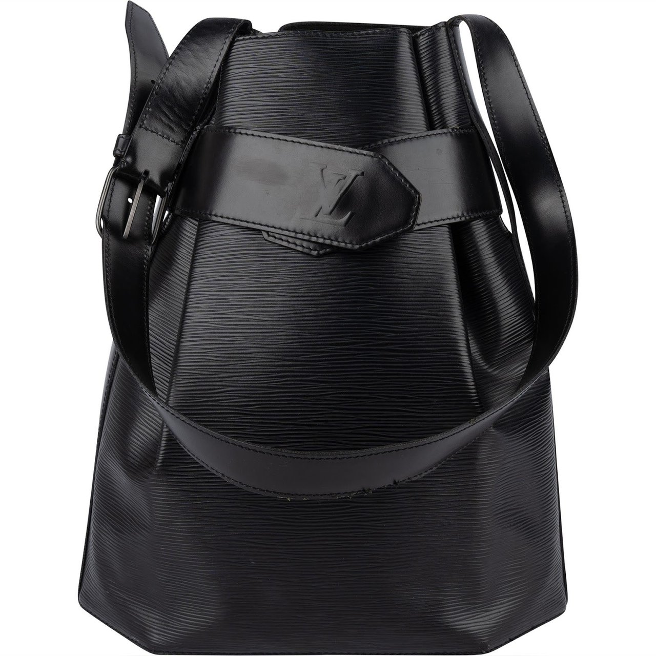 Louis Vuitton Louis Vuitton Noir Epi Leather Sac d'Epaule Shoulder Bag Zwart