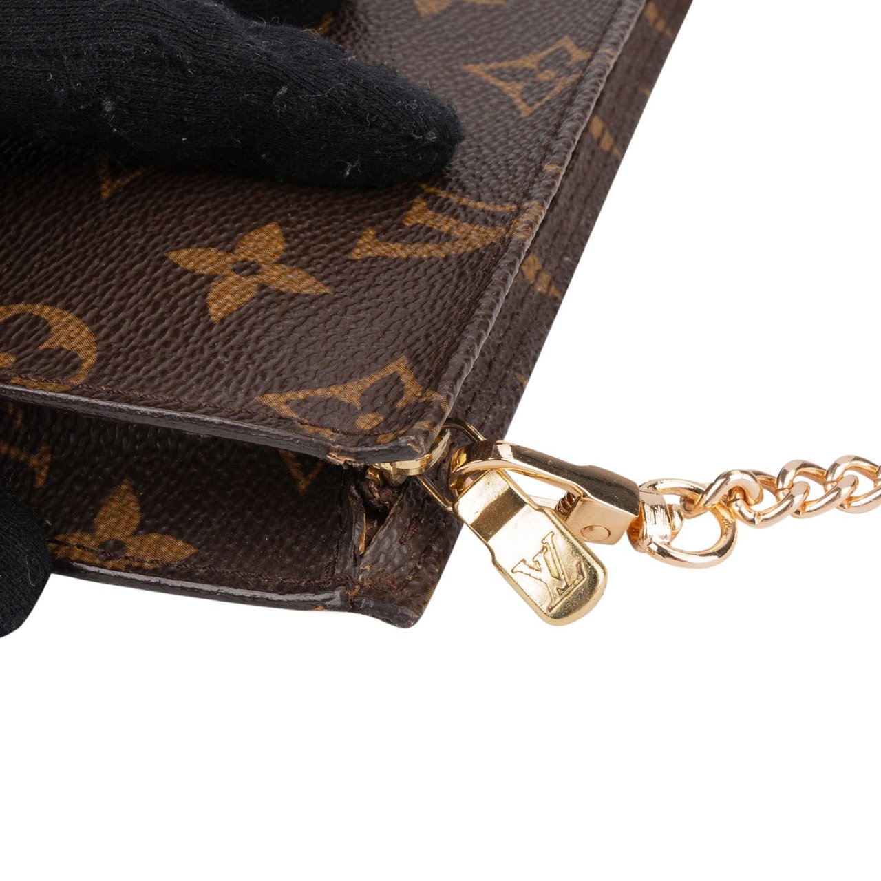 Louis Vuitton Louis Vuitton Monogram Canvas Bucket Pochette Accessoires Shoulder Bag Bruin
