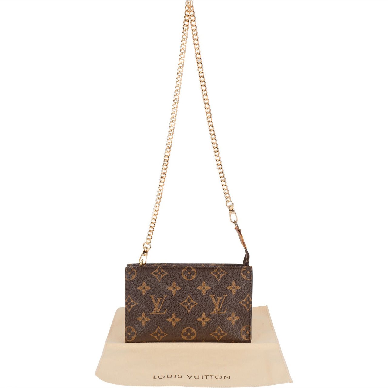 Louis Vuitton Louis Vuitton Monogram Canvas Bucket Pochette Accessoires Shoulder Bag Bruin