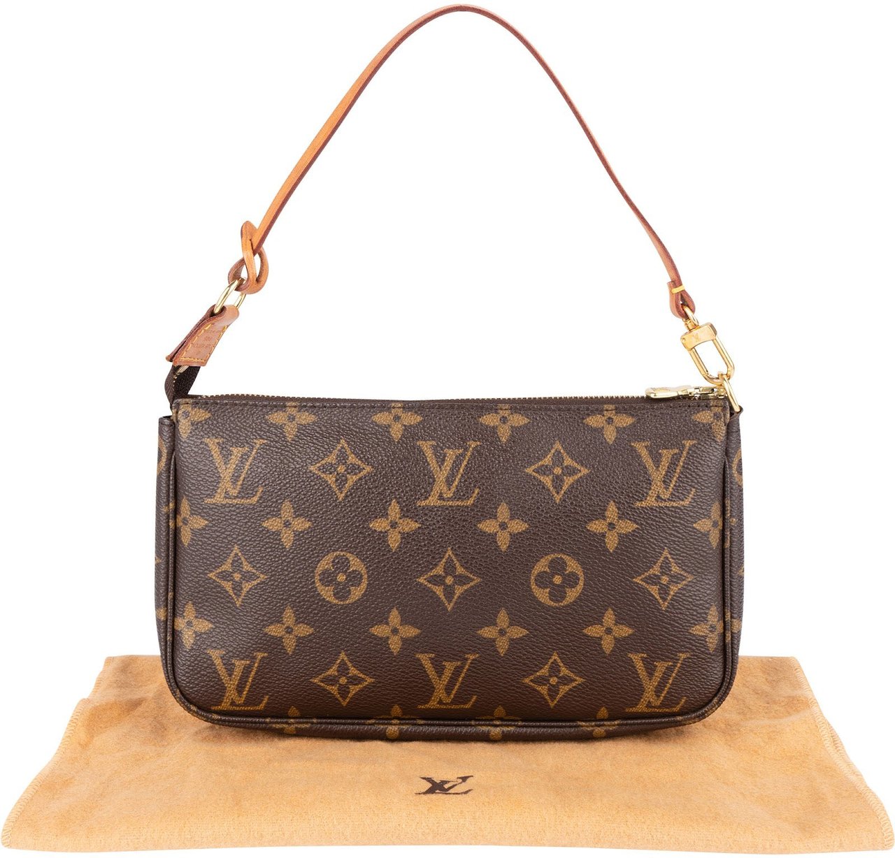 Louis Vuitton Louis Vuitton Monogram Canvas Pochette Accessoires Handbag Bruin