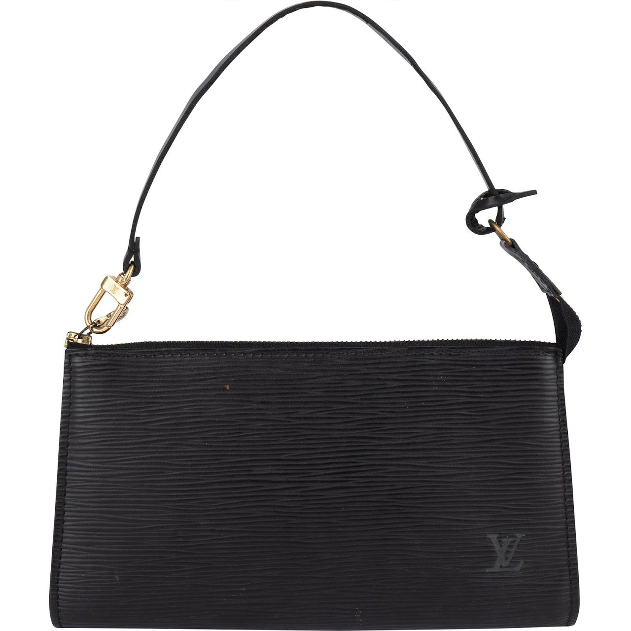 Louis Vuitton Louis Vuitton Noir Epi Leather Pochette Accessoires Handbag Zwart