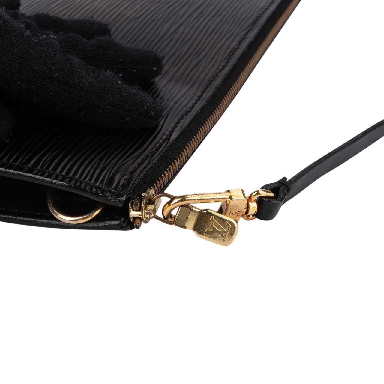 Louis Vuitton Louis Vuitton Noir Epi Leather Pochette Accessoires Handbag Zwart
