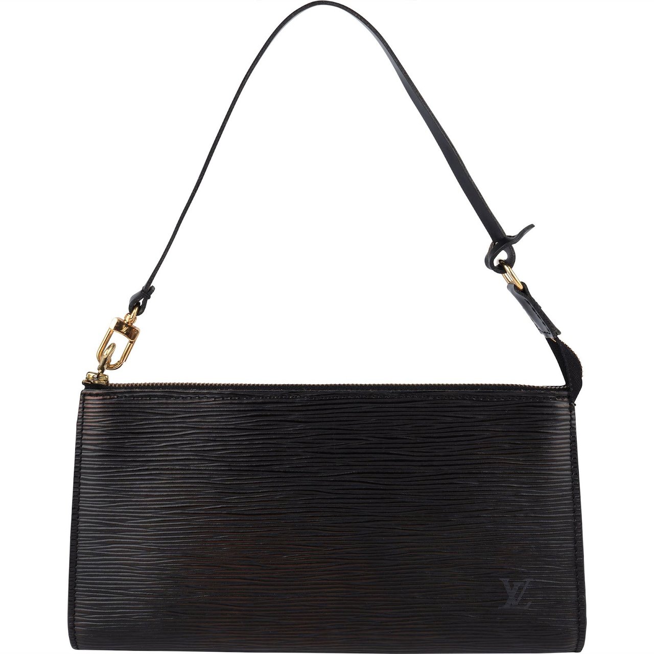 Louis Vuitton Louis Vuitton Noir Epi Leather Pochette Accessoires Handbag Zwart