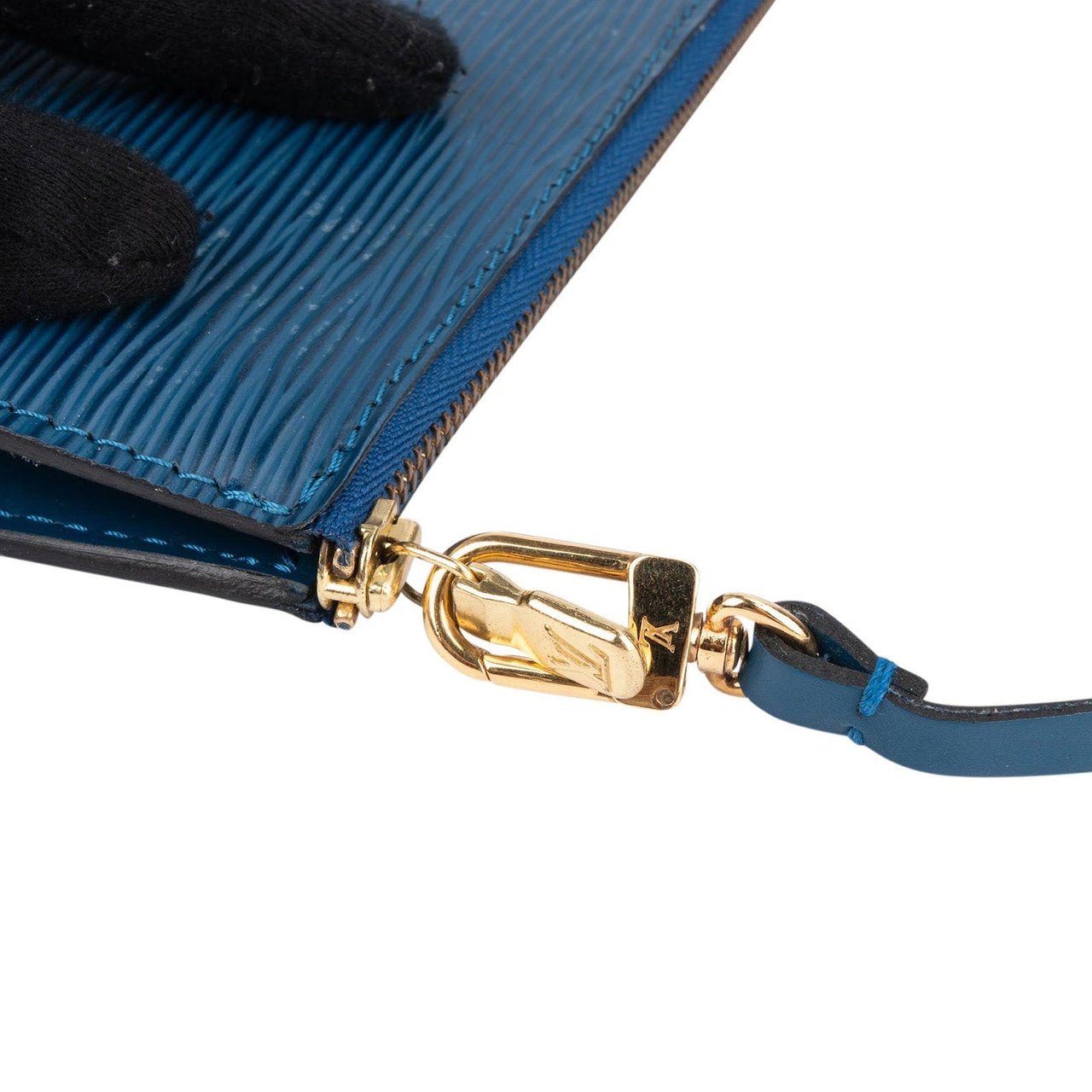 Louis Vuitton Louis Vuitton Blue Epi Leather Pochette Accessoires Handbag Blauw