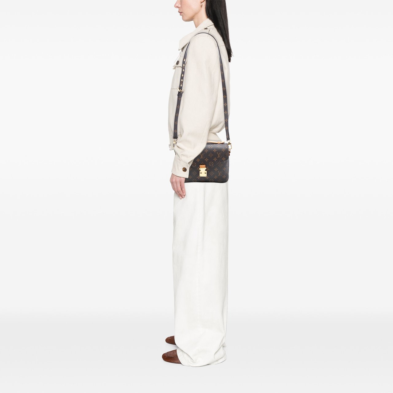 Louis Vuitton Monogram Pochette Metis Bruin