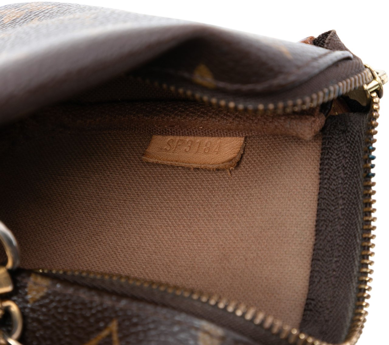 Louis Vuitton Monogram Mini Pochette Accessoires Bruin