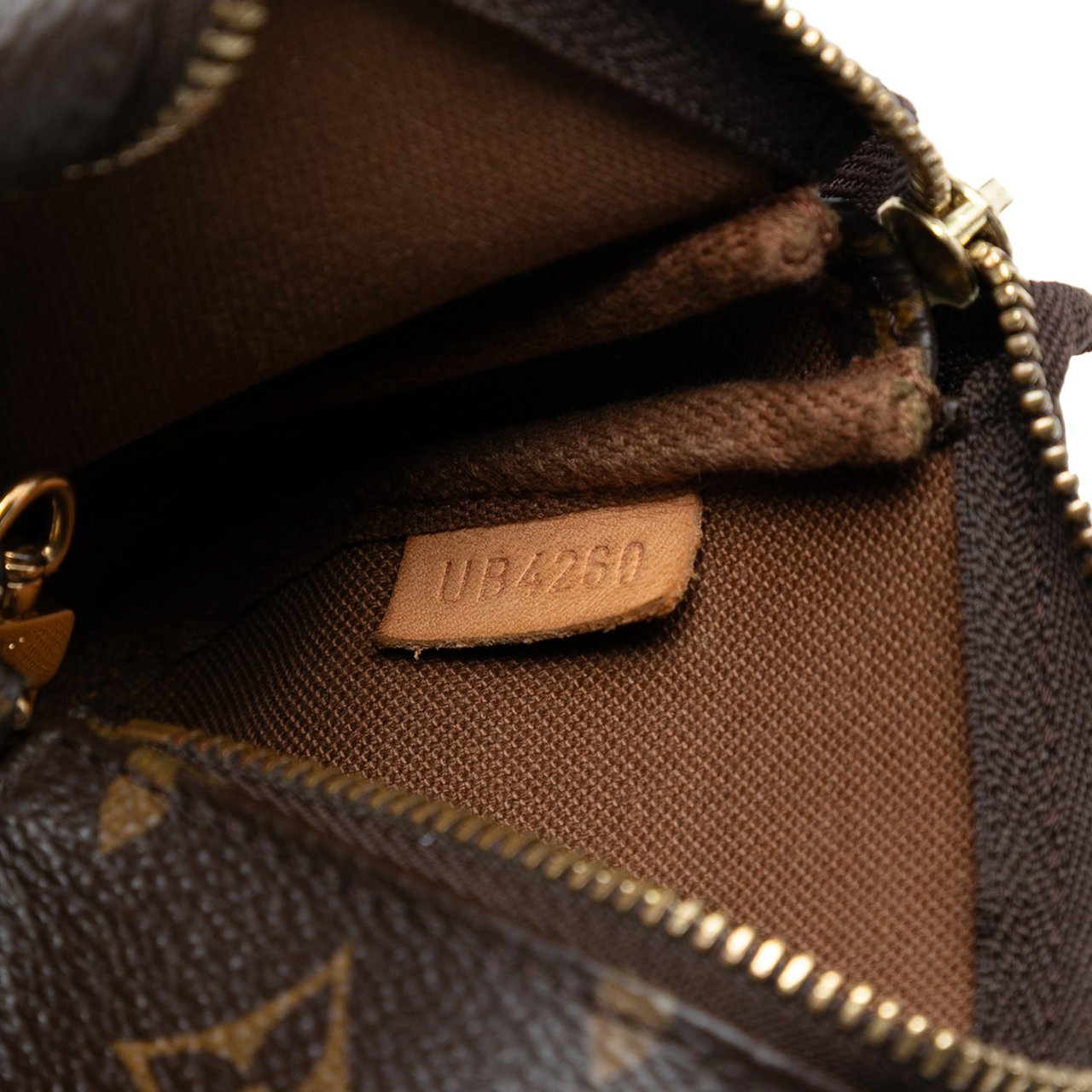 Louis Vuitton Monogram Mini Pochette Accessoires Bruin