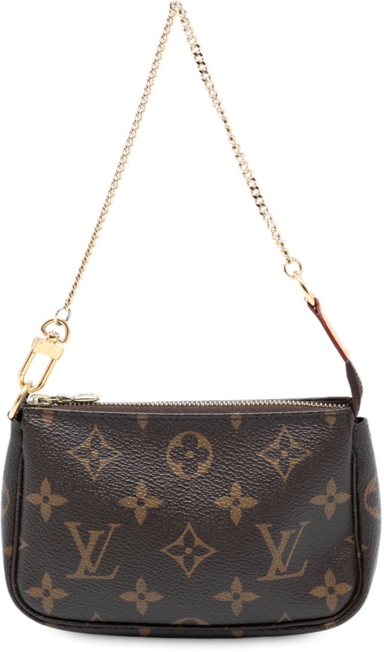 Louis Vuitton Monogram Mini Pochette Accessoires Bruin
