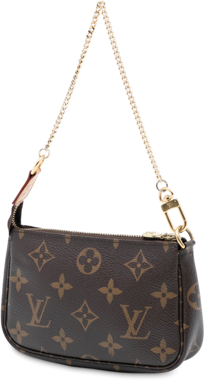 Louis Vuitton Monogram Mini Pochette Accessoires Bruin