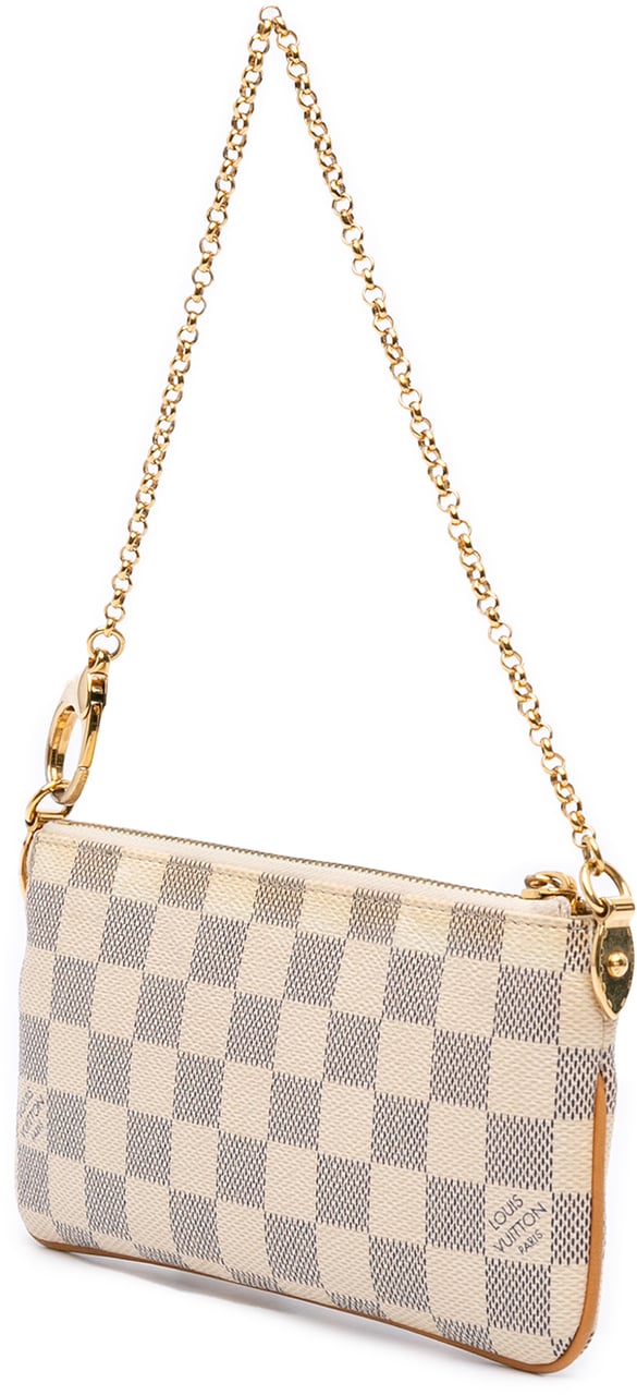 Louis Vuitton Damier Azur Pochette Milla MM Wit