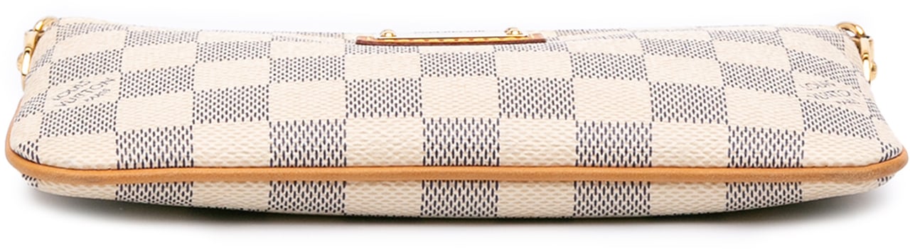 Louis Vuitton Damier Azur Pochette Milla MM Wit
