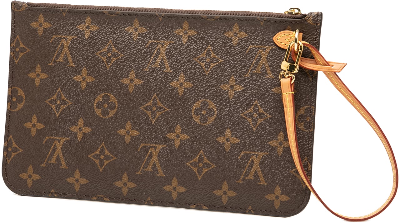 Louis Vuitton Monogram Neverfull Pouch Bruin
