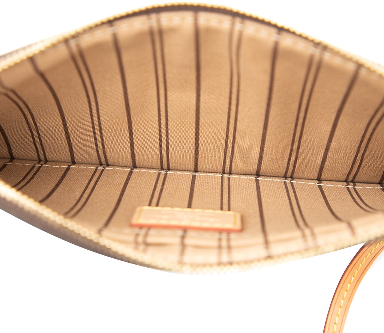 Louis Vuitton Monogram Neverfull Pouch Bruin