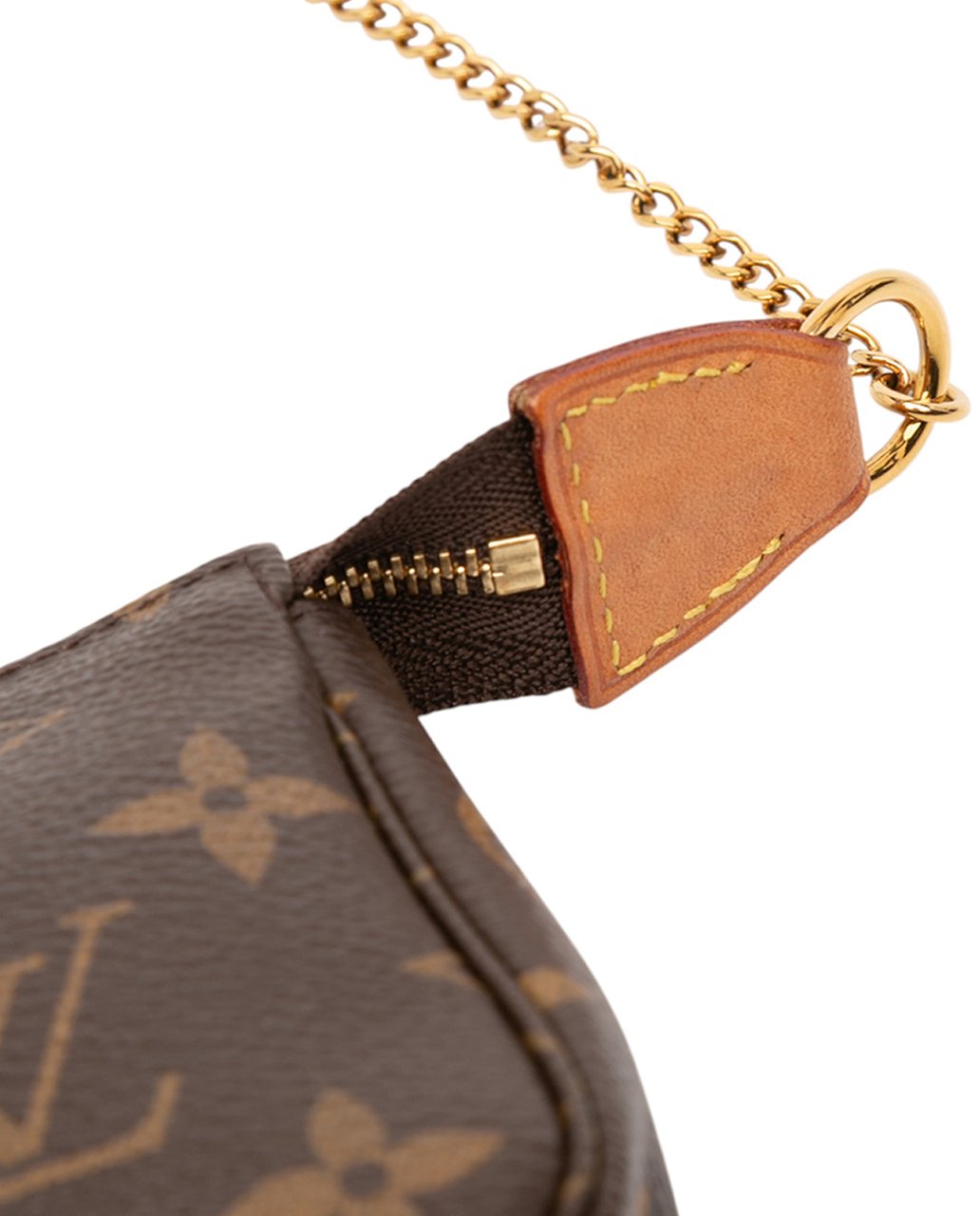 Louis Vuitton Monogram Mini Pochette Accessoires Bruin