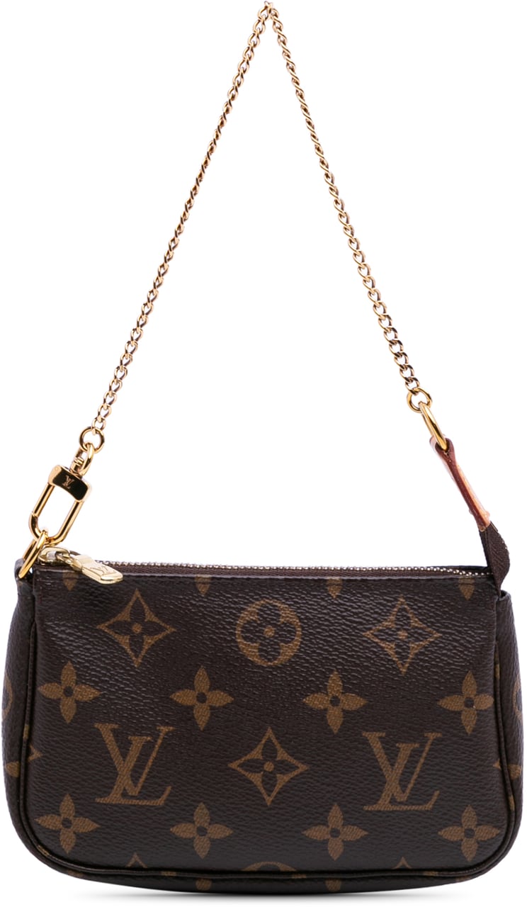 Louis Vuitton Monogram Mini Pochette Accessoires Bruin