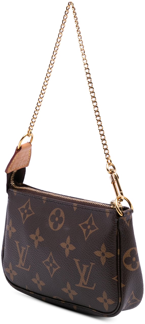 Louis Vuitton Monogram Mini Pochette Accessoires Bruin