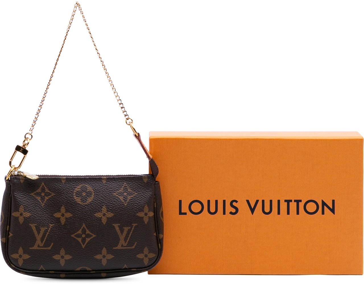 Louis Vuitton Monogram Mini Pochette Accessoires Bruin