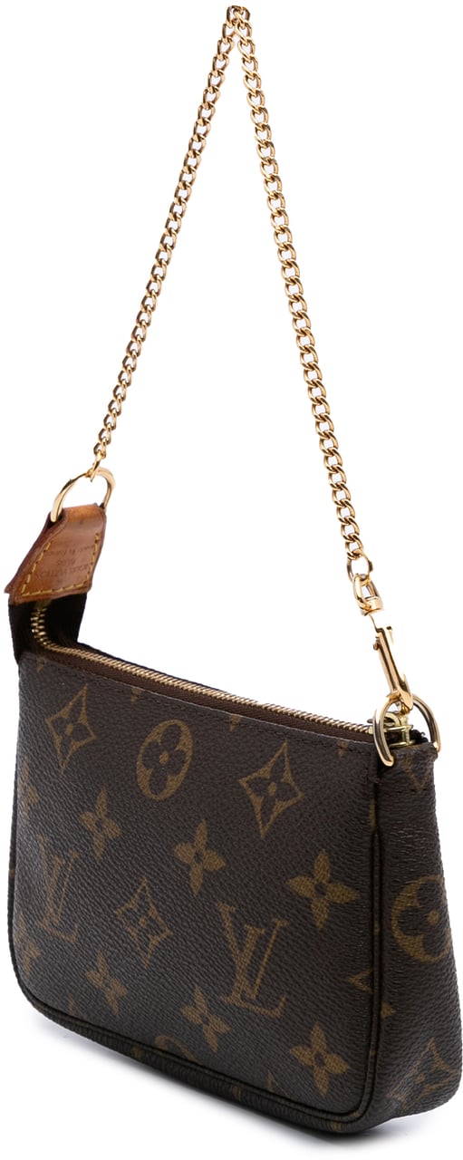 Louis Vuitton Monogram Mini Pochette Accessoires Bruin