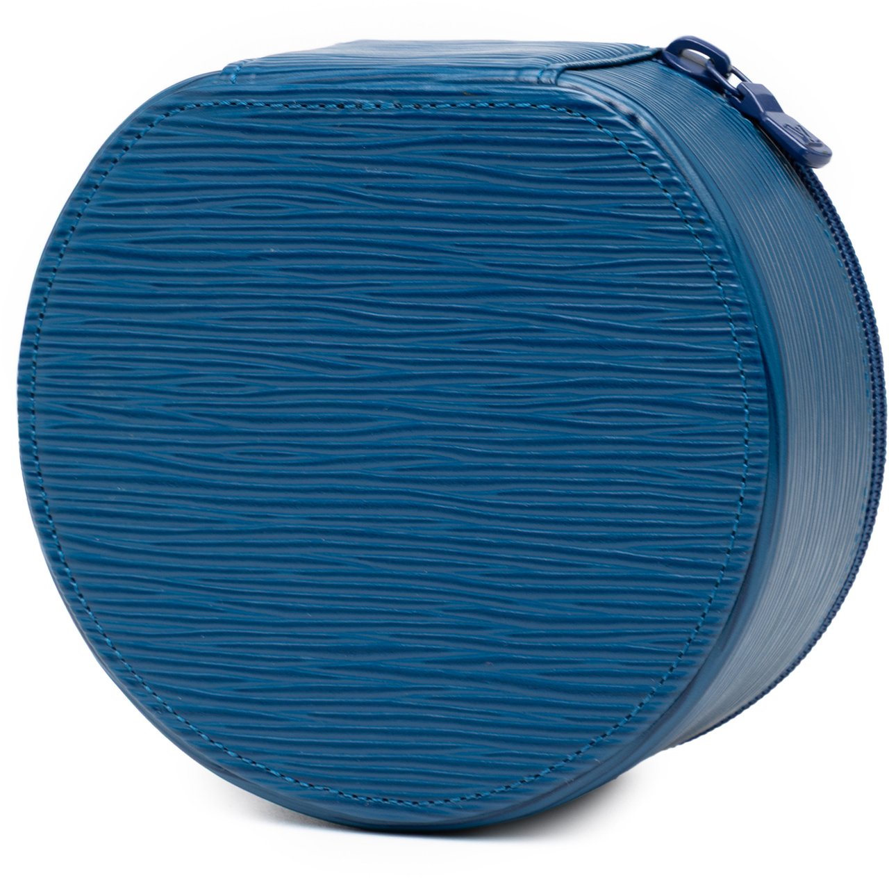 Louis Vuitton Epi Ecrin Bijoux Travel Jewelry Case Blauw