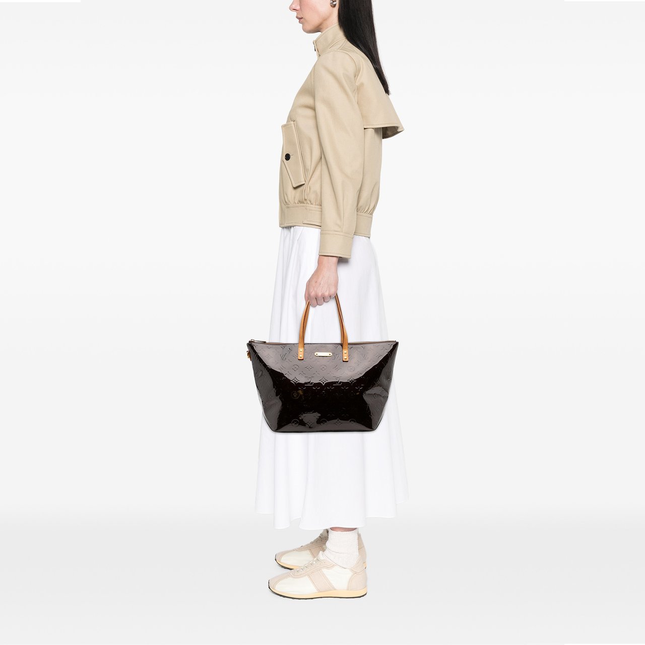 Louis Vuitton Monogram Vernis Bellevue GM Paars