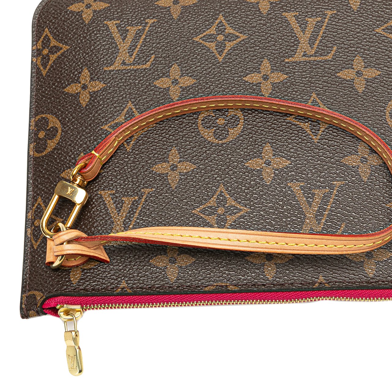 Louis Vuitton Monogram Neverfull Pouch Bruin