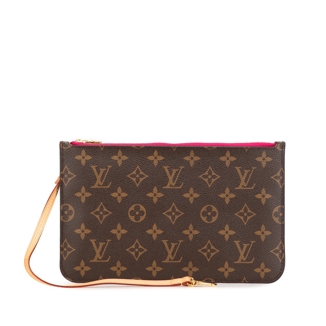 Louis Vuitton Monogram Neverfull Pouch Bruin