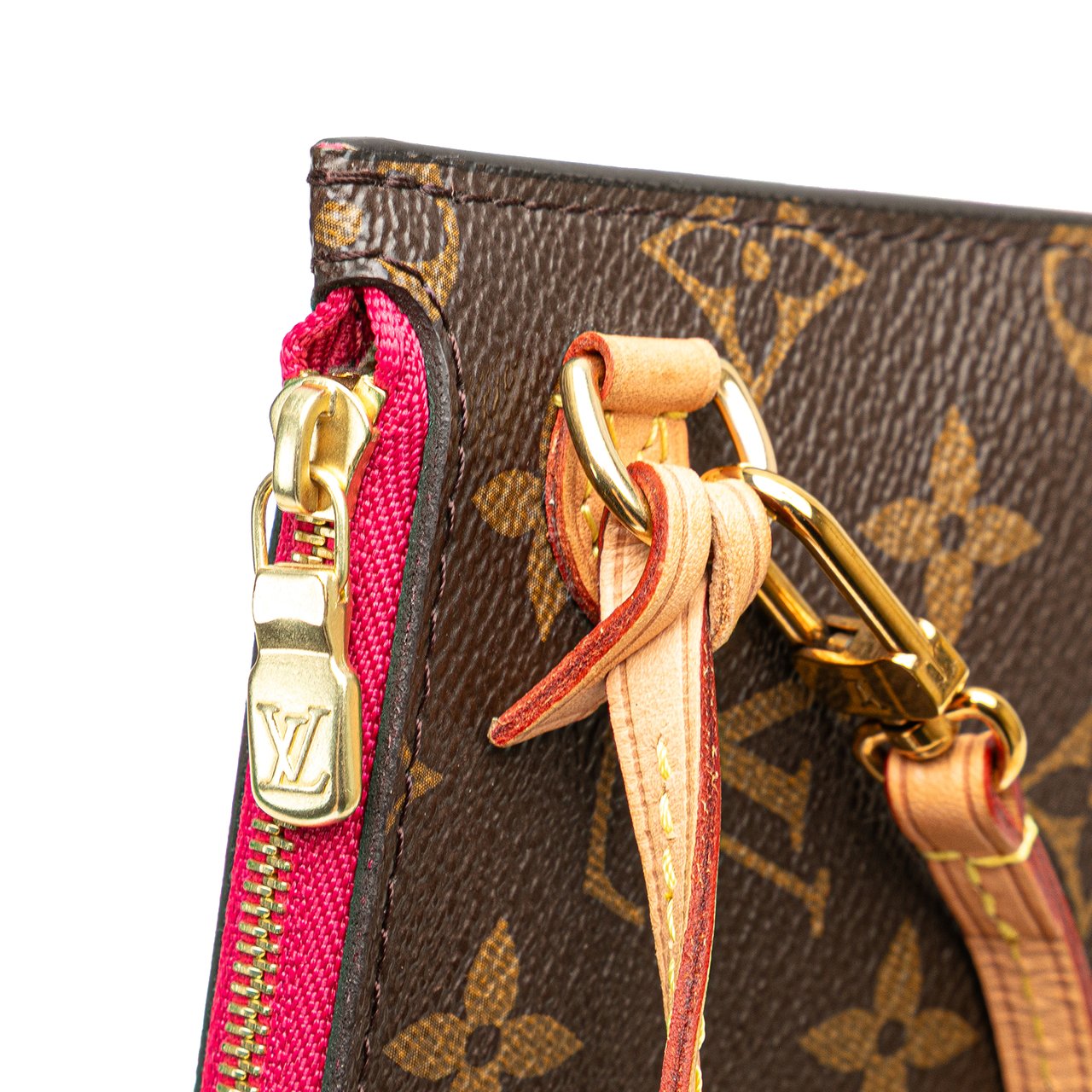 Louis Vuitton Monogram Neverfull Pouch Bruin