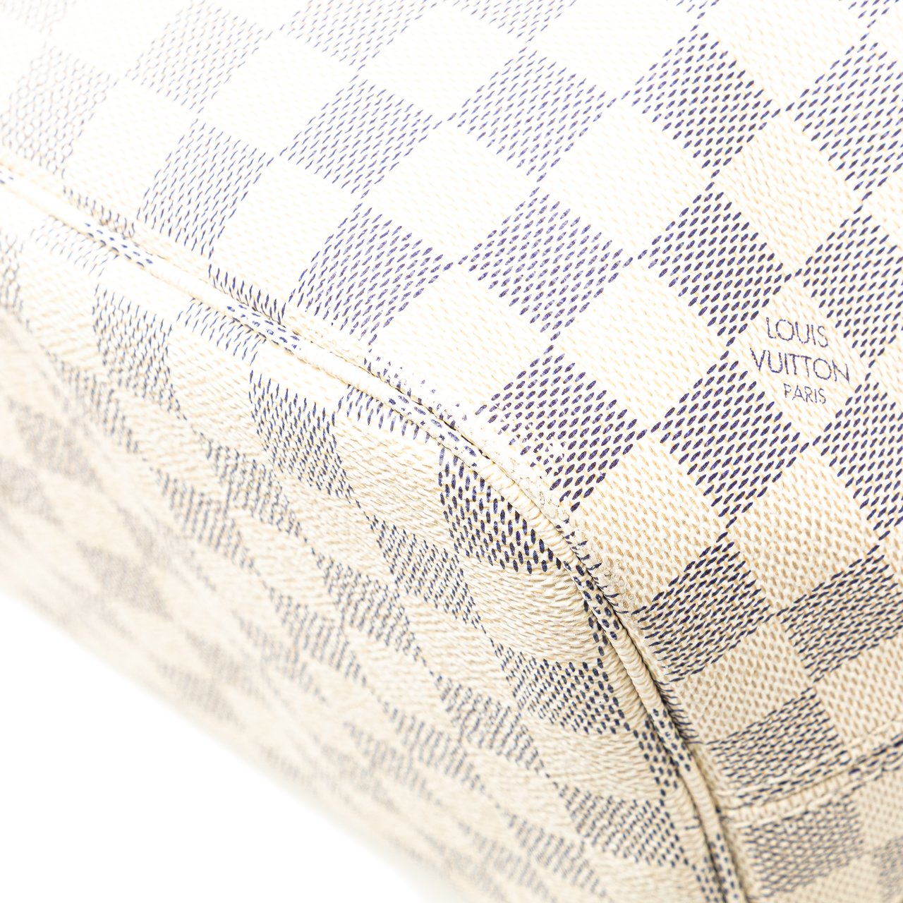 Louis Vuitton Damier Azur Neverfull MM Wit