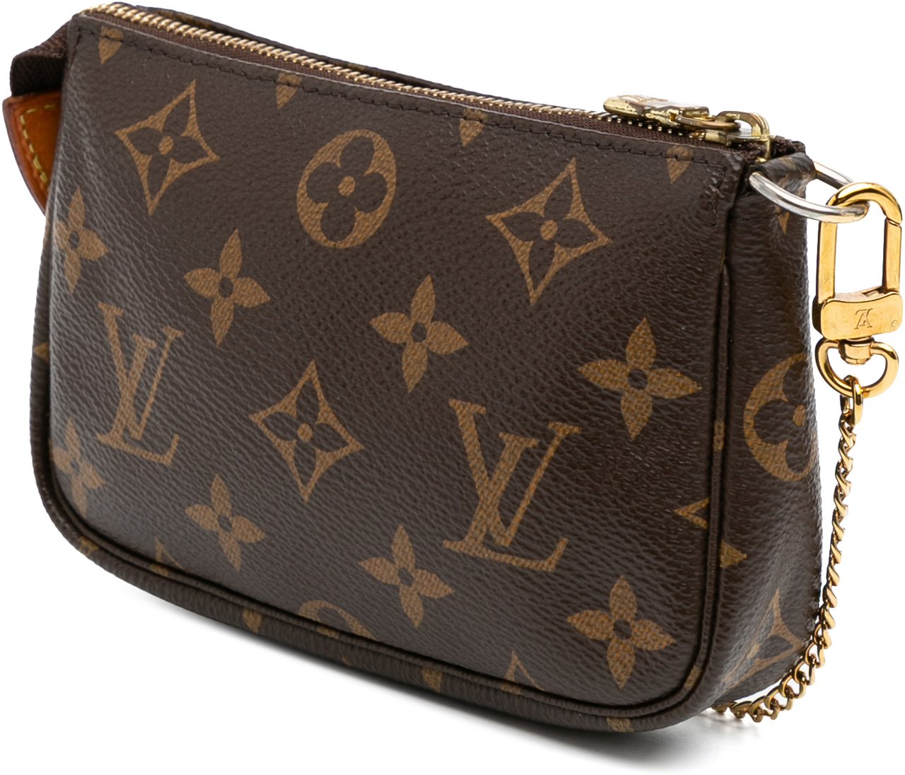 Louis Vuitton Monogram Mini Pochette Accessoires Bruin
