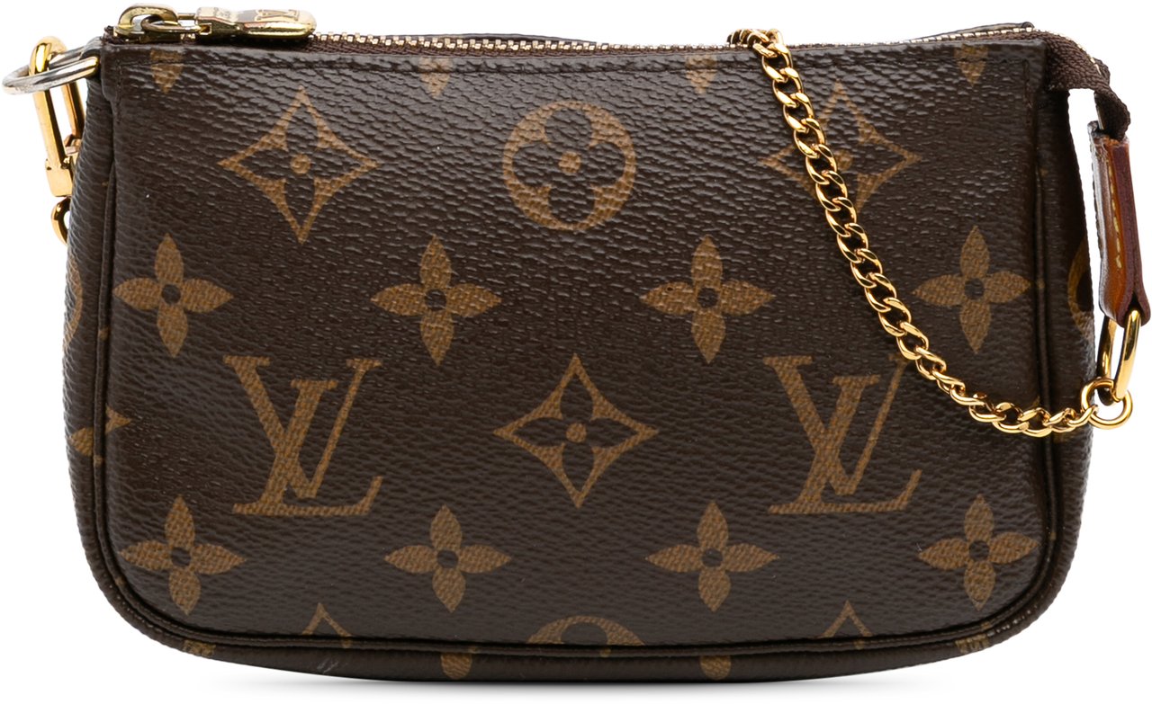 Louis Vuitton Monogram Mini Pochette Accessoires Bruin
