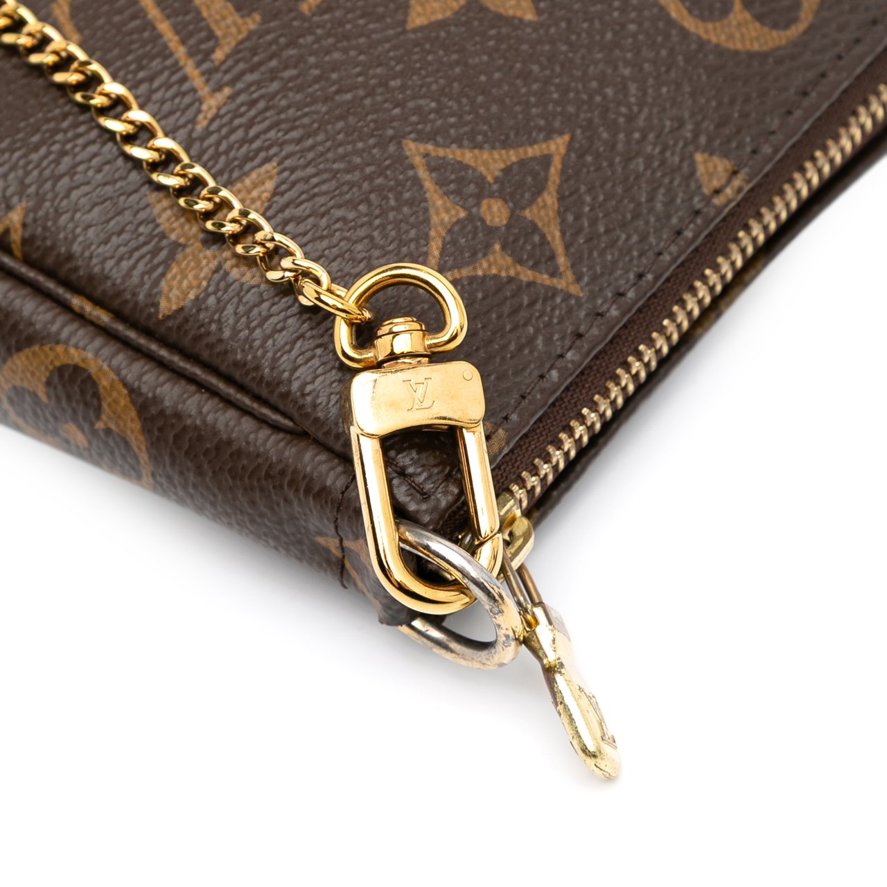 Louis Vuitton Monogram Mini Pochette Accessoires Bruin
