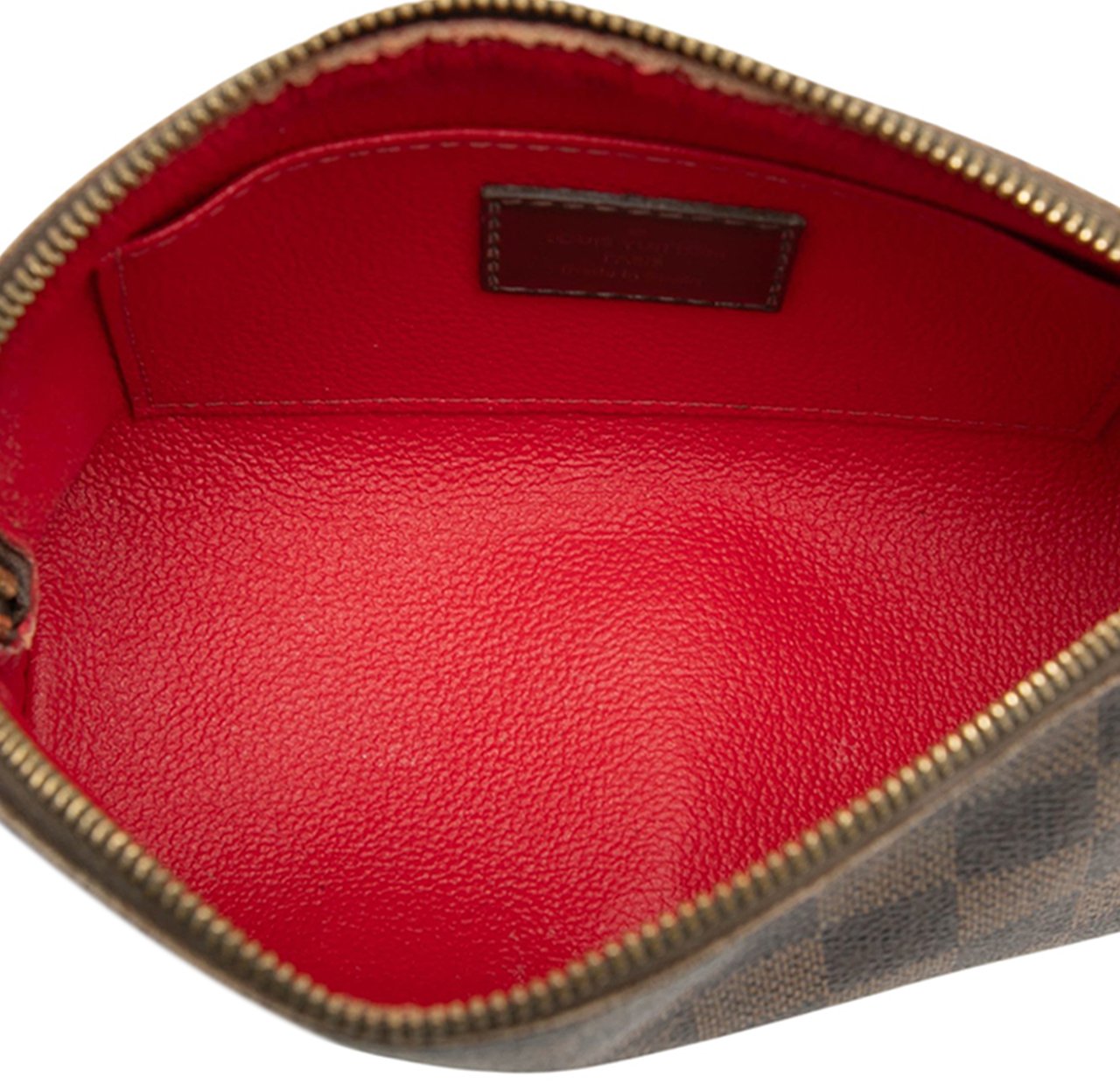 Louis Vuitton Damier Ebene Cosmetic Pouch PM Bruin