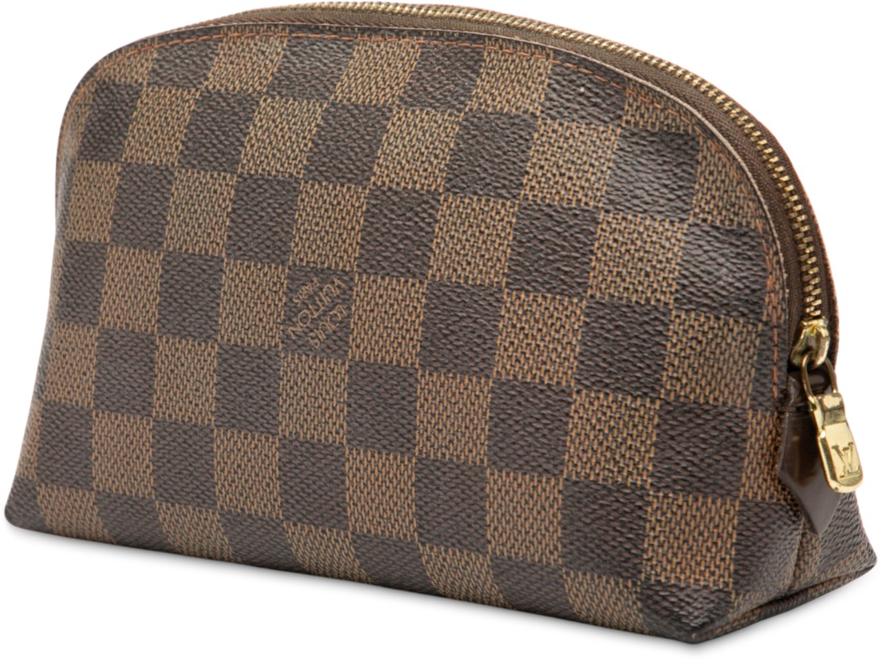 Louis Vuitton Damier Ebene Cosmetic Pouch PM Bruin