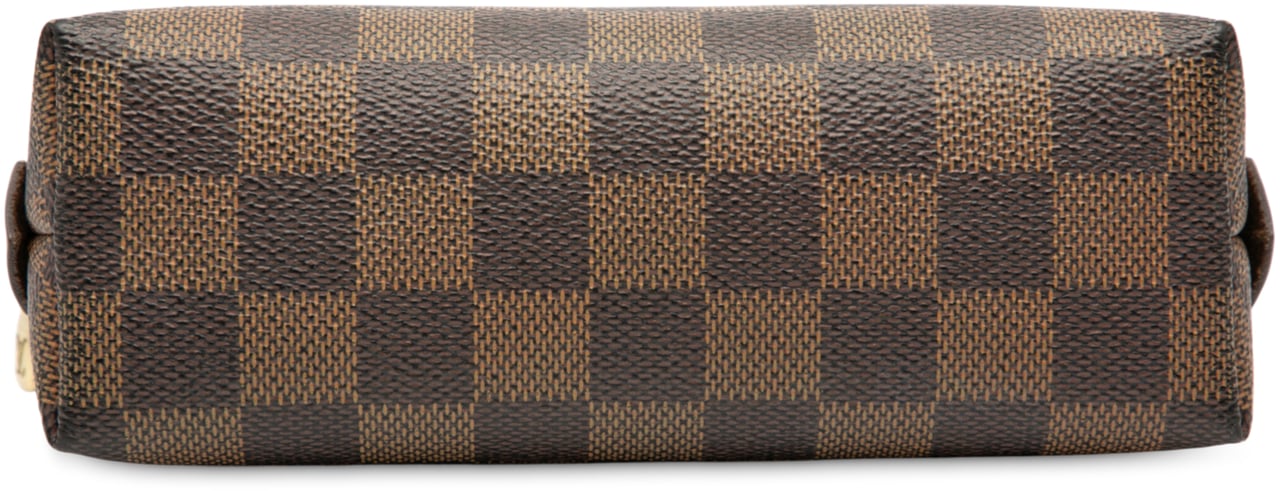 Louis Vuitton Damier Ebene Cosmetic Pouch PM Bruin
