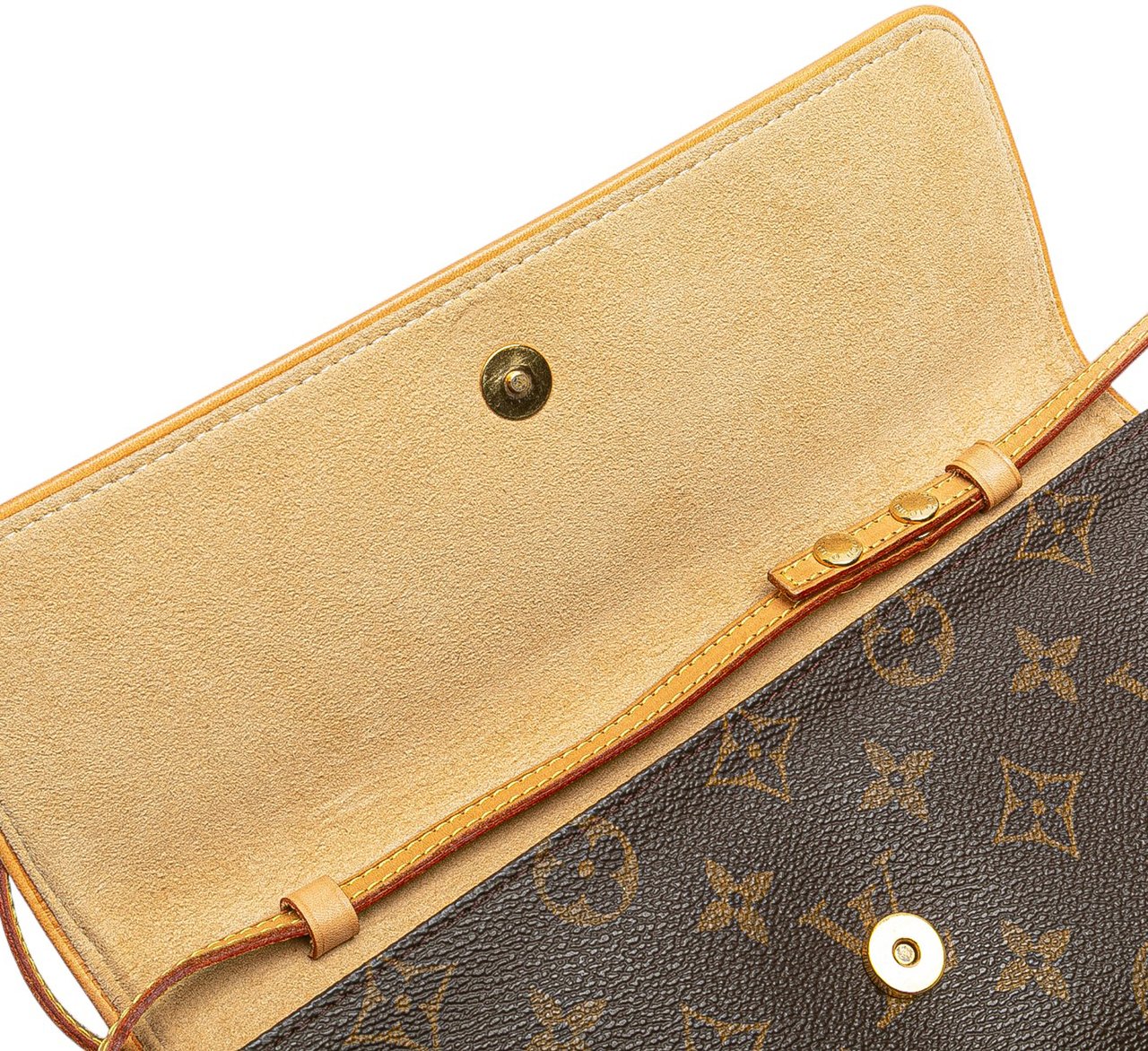 Louis Vuitton Monogram Pochette Twin GM Bruin