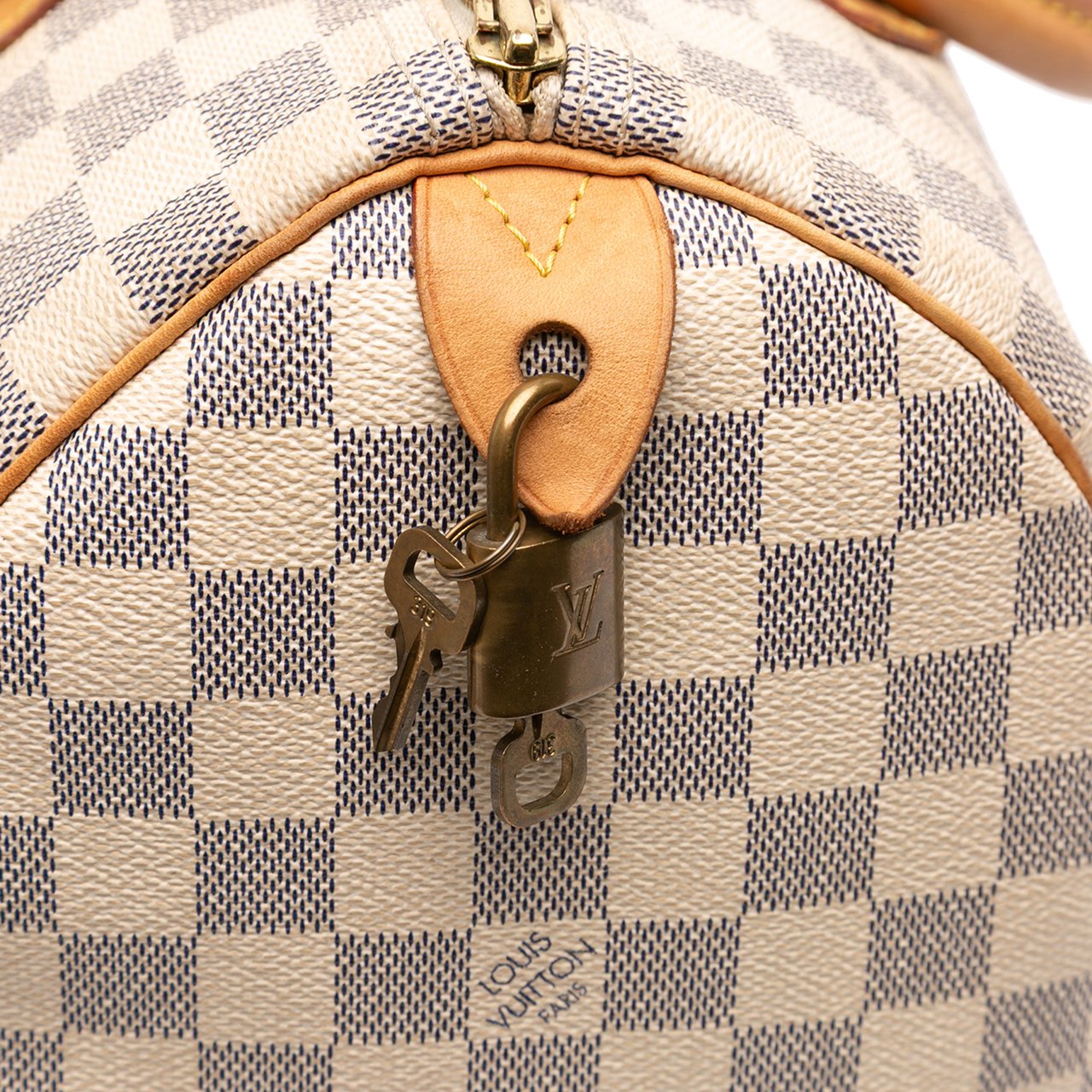 Louis Vuitton Damier Azur Speedy 30 Wit