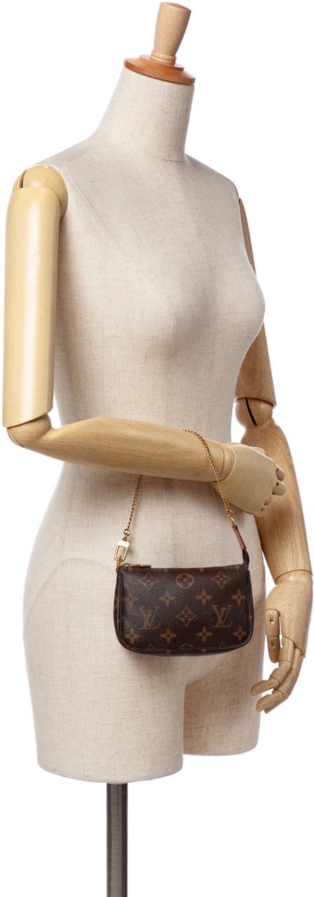 Louis Vuitton Monogram Mini Pochette Accessoires Bruin