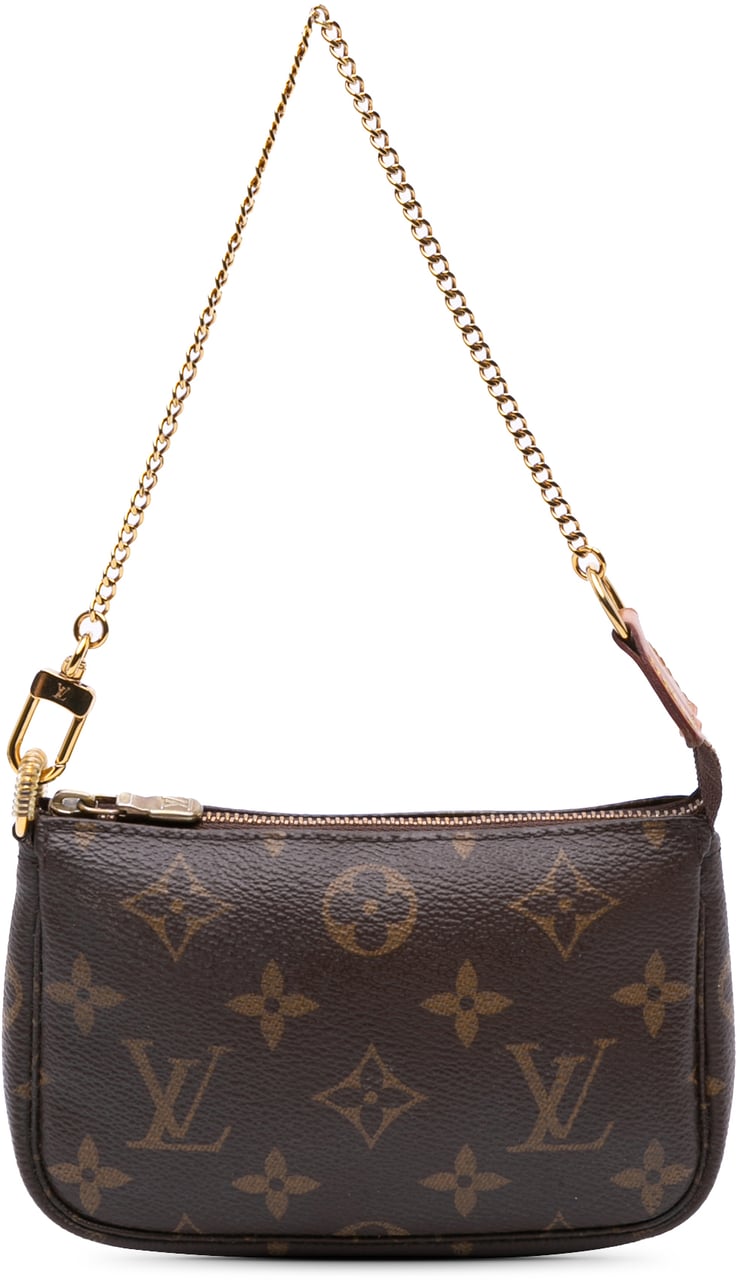 Louis Vuitton Monogram Mini Pochette Accessoires Bruin