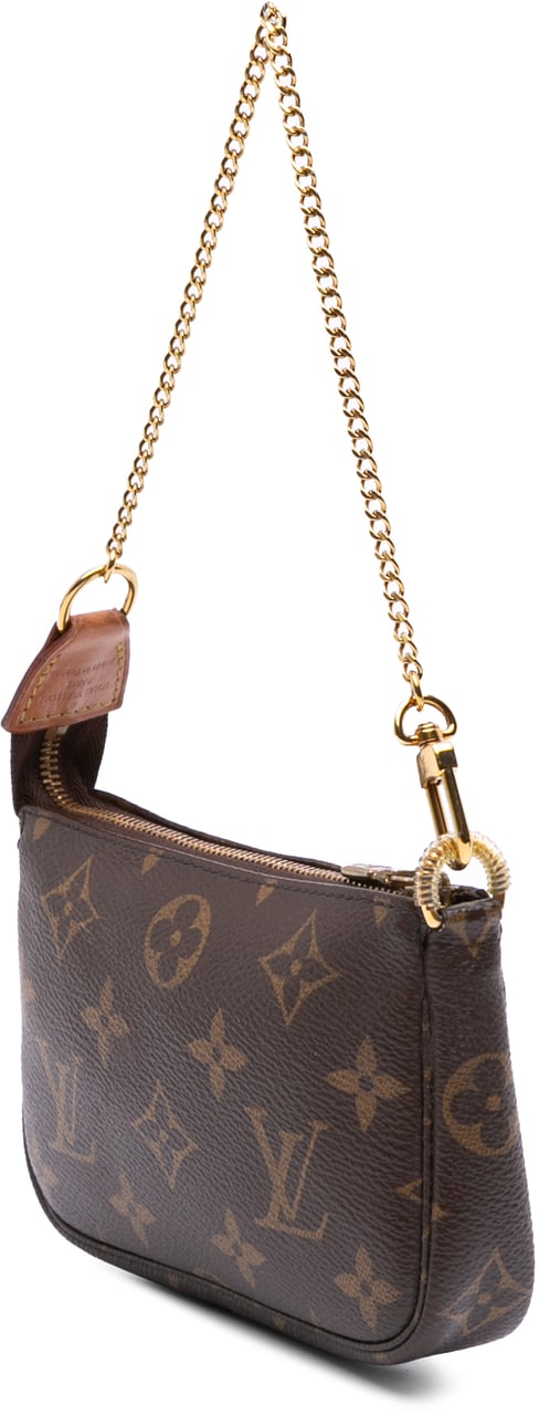 Louis Vuitton Monogram Mini Pochette Accessoires Bruin