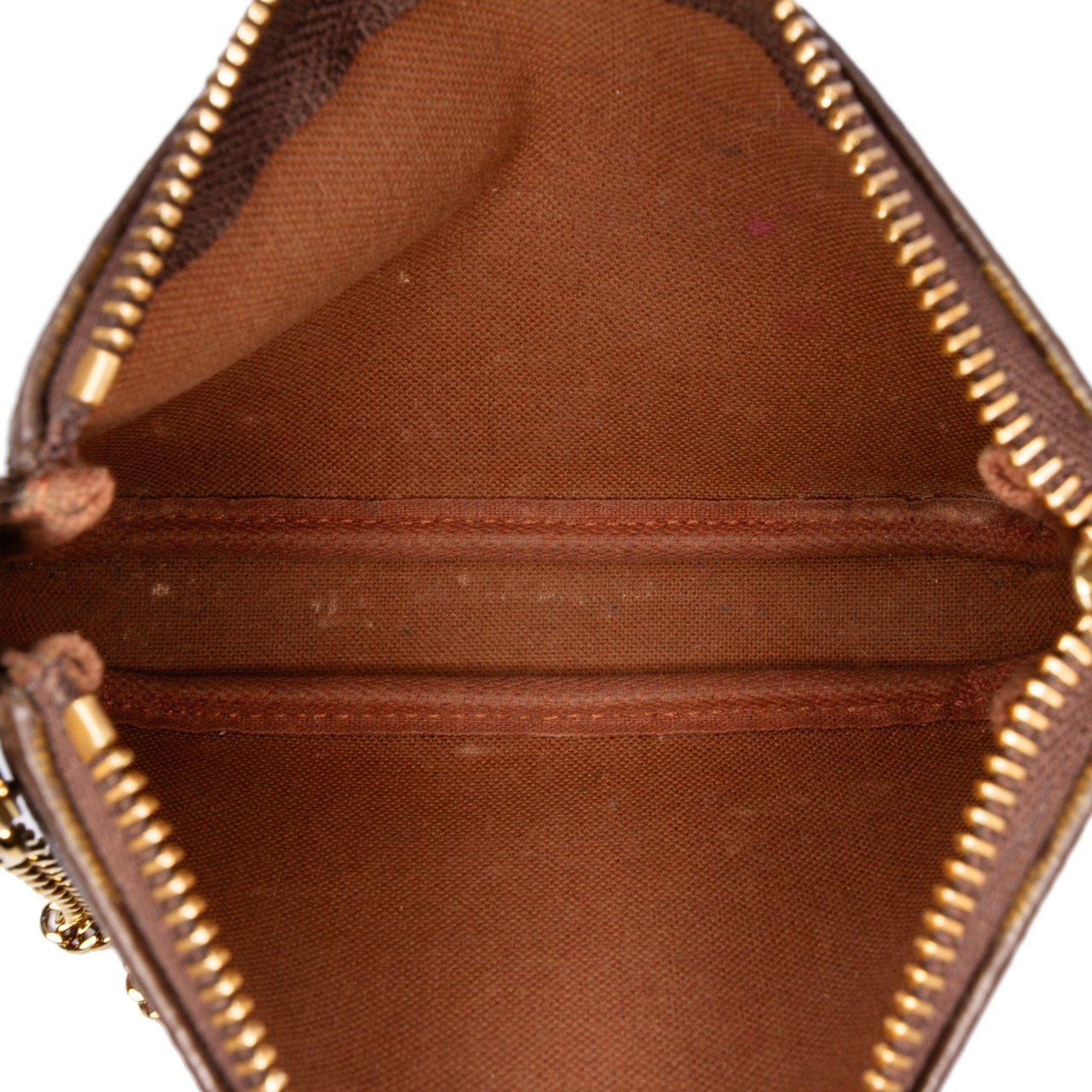 Louis Vuitton Monogram Mini Pochette Accessoires Bruin